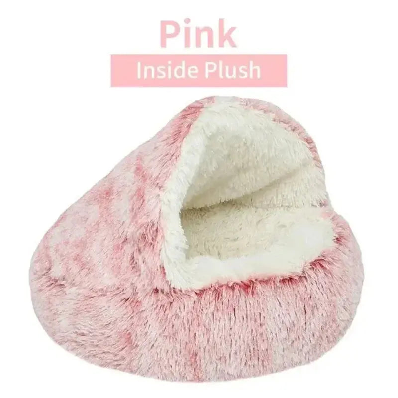 Lit Rond pour Chien/Chat en Peluche longue et douce - Maison Nørdique™ Maison Nørdique