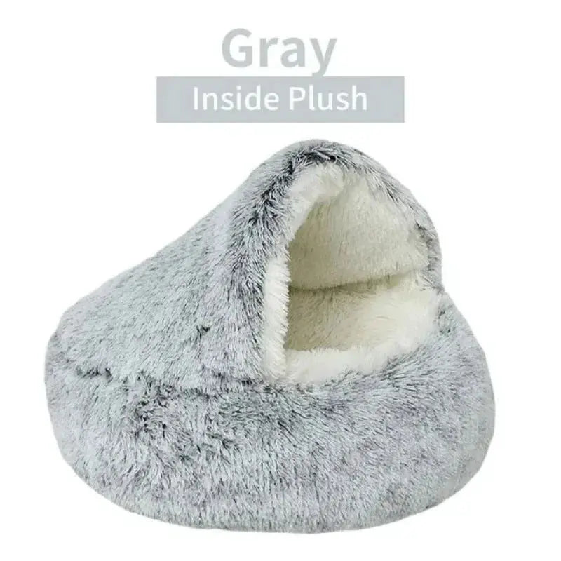 Lit Rond pour Chien/Chat en Peluche longue et douce - Maison Nørdique™ Maison Nørdique